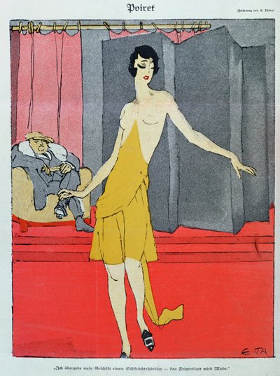 At the Couturier, a Model with Paul Poiret from 