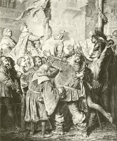 Henry V rejects Falstaff by Eduard von Grutzner