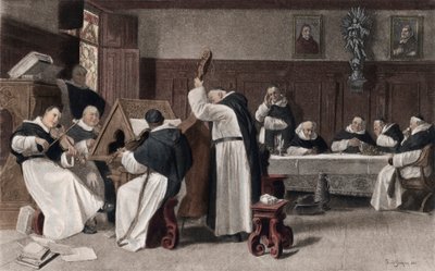 Siesta in the Monastery by Eduard von after Grutzner