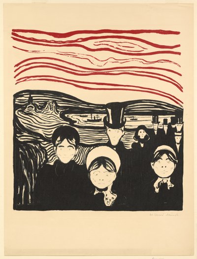 Anxiety by Edvard Munch