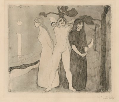 The Woman II (Sphinx; the Woman in Three Stages) by Edvard Munch