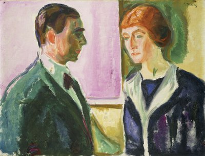 Farewell (Double Portrait of Hugo and Kathe Perls) by Edvard Munch