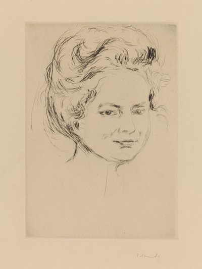 Head of a Girl by Edvard Munch