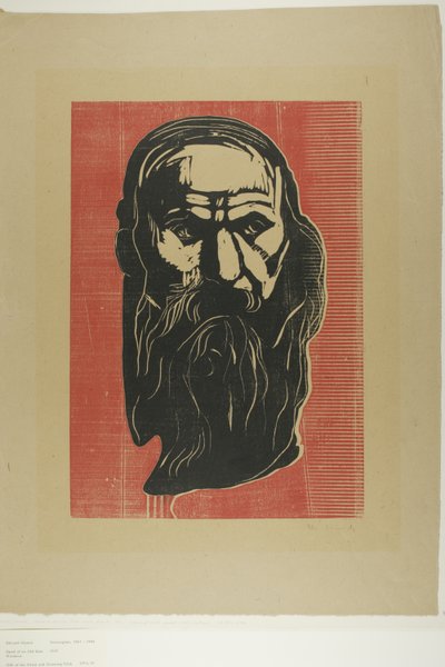 Head of an Old Man with Beard by Edvard Munch