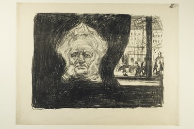 Henrik Ibsen at the Grand Café by Edvard Munch