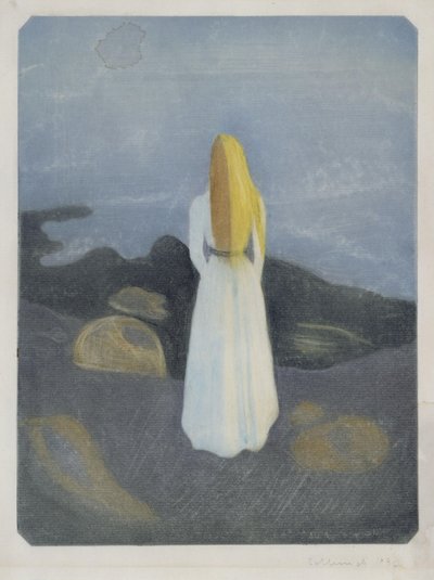 Young Woman on the Beach (The Lonely One) by Edvard Munch