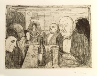 Kristiania Bohemians II by Edvard Munch