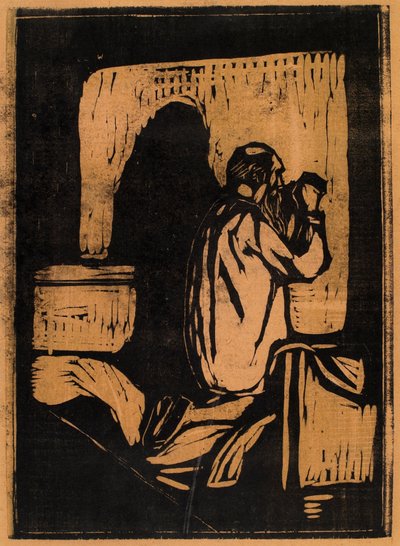 Old Man Praying by Edvard Munch