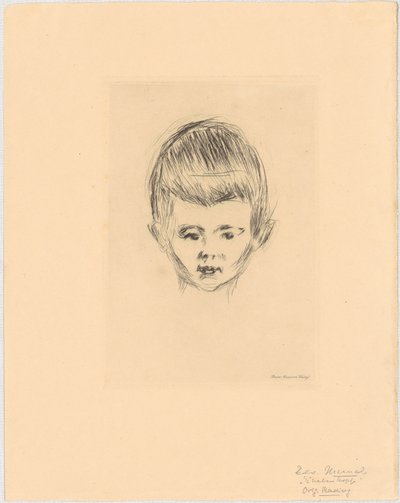 Portrait of Andreas Schwarz by Edvard Munch