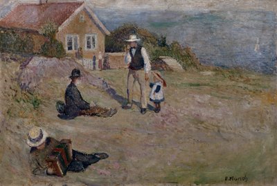 Sunny Day in Åsgårdstrand by Edvard Munch