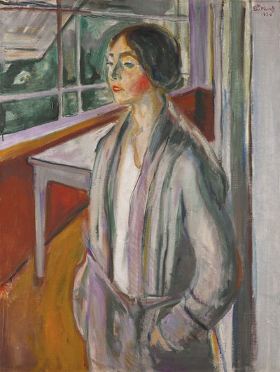 Young Woman on the Veranda by Edvard Munch