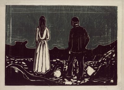 Two People (The Lonely Ones) by Edvard Munch