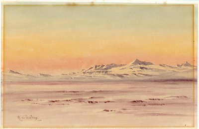 Antarctic coastal scene, 1901-04 by Edward Adrian Wilson