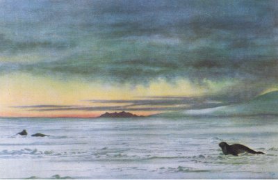 Looking north in McMurdo Sound by Edward Adrian Wilson