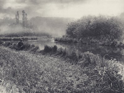 A Misty Autumn Morning on the Test by Edward Alfred Barton