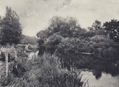 Boot Island below Stockbridge on the Test by Edward Alfred Barton