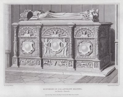 Monument of Sir Anthony Browne, in Battle Church by Edward Blore