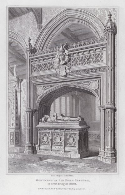Monument of Sir John Spencer, in Great Brington Church by Edward Blore