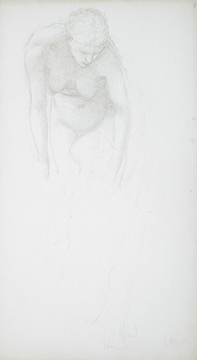 Bending Female Nude by Edward Burne-Jones