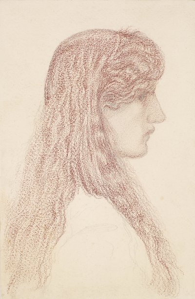 Maria Zambaco - Profile Study by Edward Burne-Jones