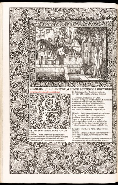The Works of Geoffrey Chaucer Now Newly Imprinted by Geoffrey Chaucer, published by Kelmscott Press in 1896 by Edward Burne Jones