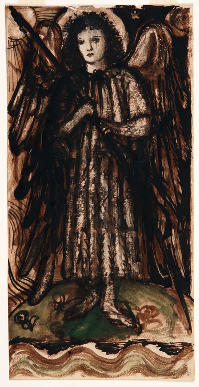 Love Reigning over the Elements, Design for Stained Glass (c.1860-62) by Edward Coley Burne Jones