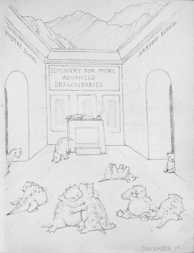 Seminary for Dragons by Edward Coley Burne Jones