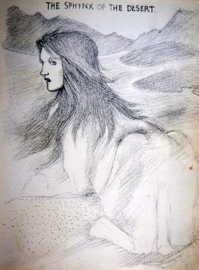 Sphinx of the Desert by Edward Coley Burne Jones