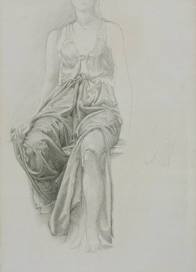 Drapery study for King Cophetua, c.1883 by Edward Coley Burne Jones