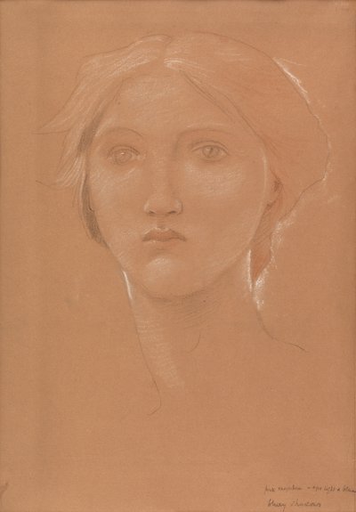 Study of the head of Margaret Burne-Jones for 