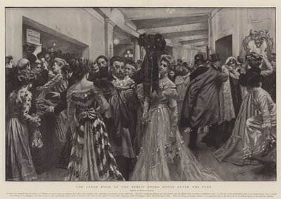 The Cloak-Room of the Berlin Opera House after the Play by Edward Cucuel