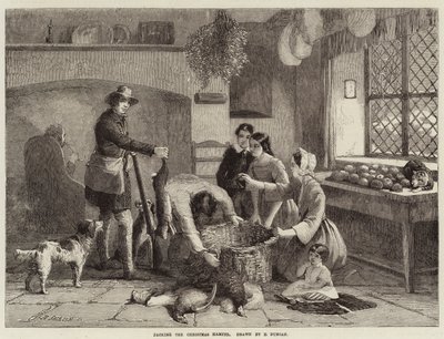 Packing the Christmas Hamper by Edward Duncan