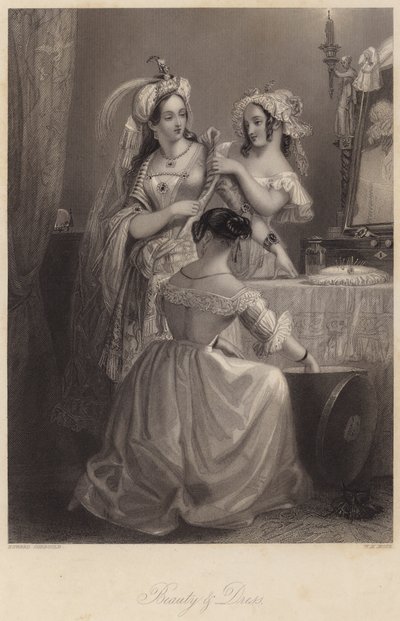 Beauty and Dress by Edward Henry (after) Corbould