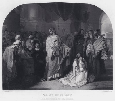 Go, and Sin No More by Edward Henry (after) Corbould