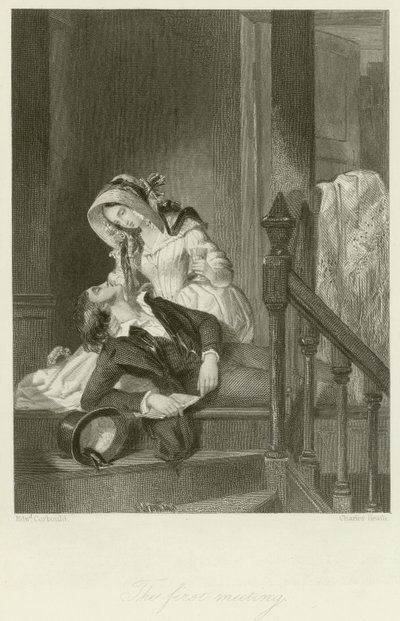 The First Meeting by Edward Henry Corbould