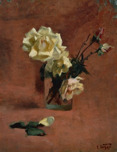 Still Life with Roses in a Glass by Edward Henry Potthast