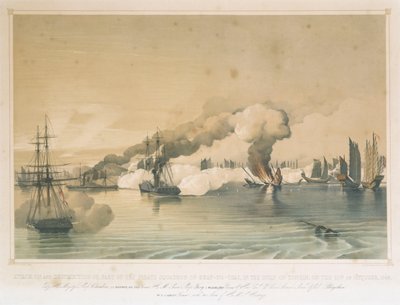 Attack on the pirate squadron of Shap-ng-tsai, by 