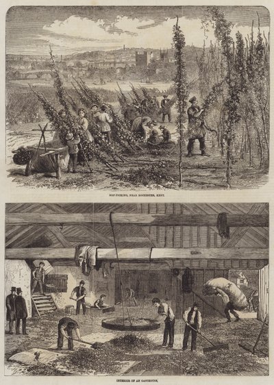 Hop Picking in Kent by Edward Hull