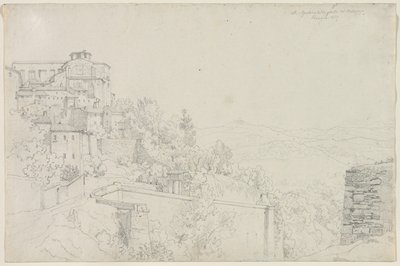 Saint Agostino from Bulagajo, Perugia by Edward Jakob von Steinle