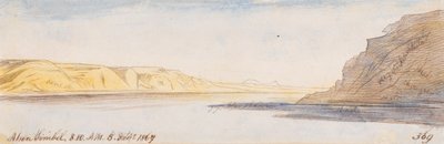 Abou Simbel; 8:10 A.M., 8 Feb. 1867 (369) by Edward Lear