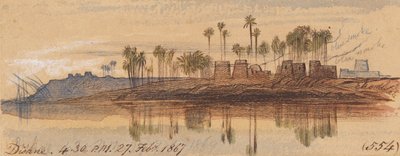 Dishne; 4:30 P.M., 27 Feb. 1867 by Edward Lear