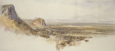 Distant View of Borghetto and Partenico, Sicily by Edward Lear
