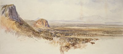Distant View of Borghetto and Partenico, Sicily by Edward Lear
