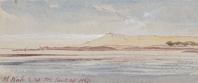 El Kab; 2:30 P.M., 25 Jan. 1867 by Edward Lear