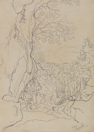 La Cava, 19 July 1838 by Edward Lear