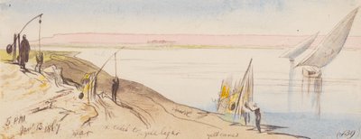 Near; 5:00 P.M., 13 Jan. 1867 (139) by Edward Lear
