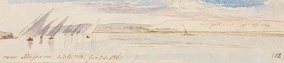 Near Massara; 1:30 P.M., 1 Jan. 1867 (12) by Edward Lear
