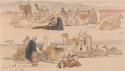Near Suez, 1 PM, 16 January 1849 by Edward Lear