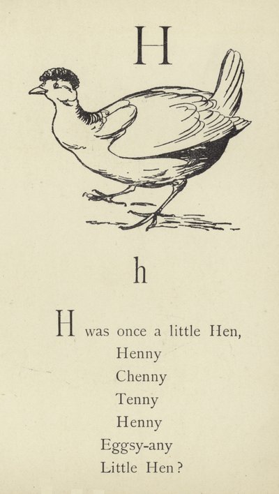 The Letter H by Edward Lear