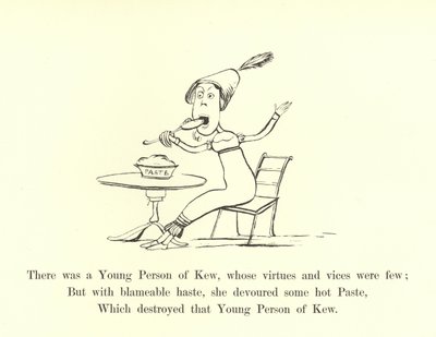 There Was a Young Person of Kew, Whose Virtues and Vices Were Few by Edward Lear